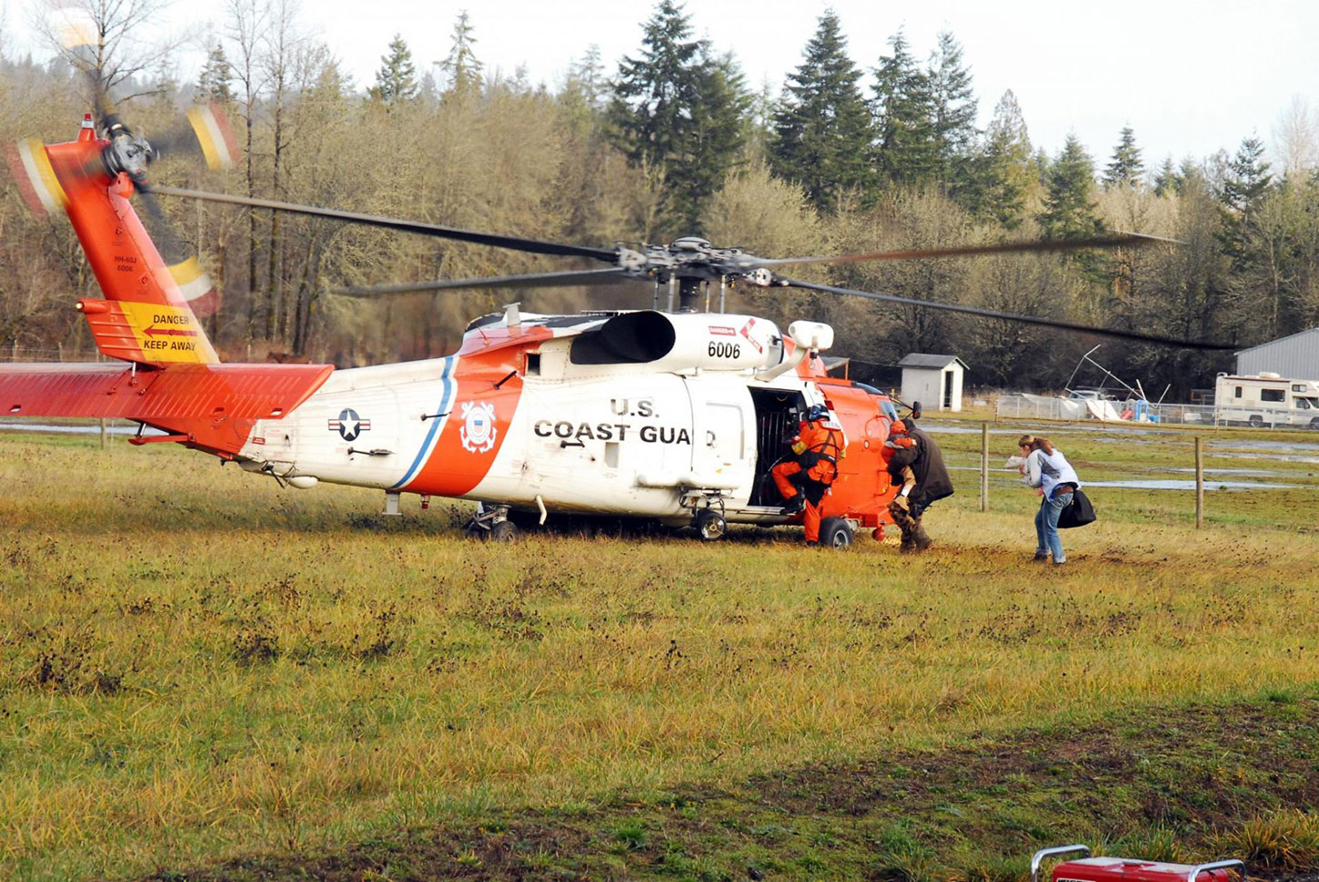 Coast Guard helicopter
