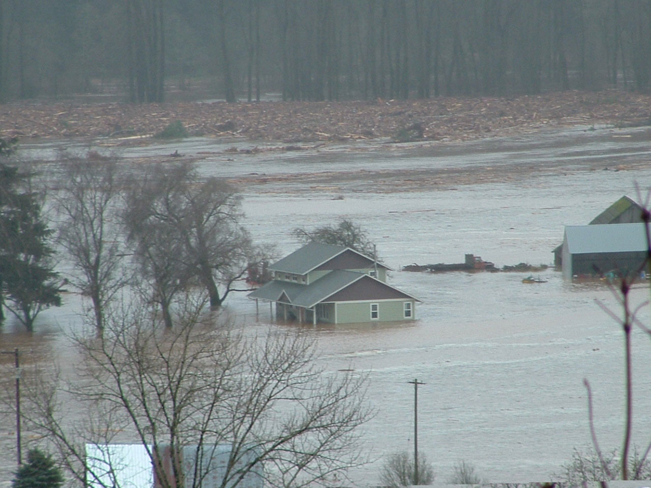 Flooded home