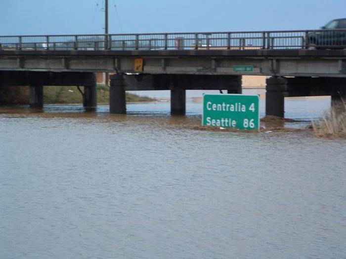 Underwater highway sign